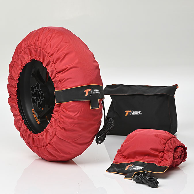 Termocoperta performance rossa per super-moto 